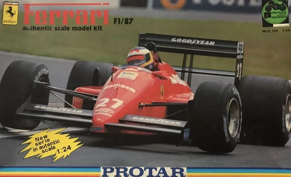 PROTAR 193 FERRARI 641 F1 /87 ALBORETO BERGER  1/24 FORMULA UNO SCALE MODEL KIT - Immagine 1 di 1