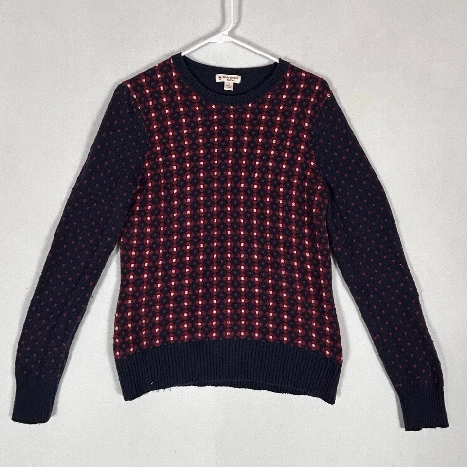 Suéter Brooks Brothers Rojo Polar Juniors Grande Manga Larga Tejido Púrpura L/S Foto 1 de 4
