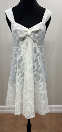 UNDERCOVER Abito slip vintage Victoria Secret nighty anni 80 90 etichetta oro bianco avorio medio