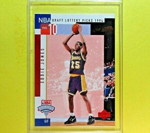 EDDIE JONES  1994  ROOKIE  NBA DRAFT 10th.  Insert  #D10  LA Lakers