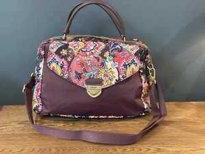 French Paisley Medium OILILY Floral Shoulder/Crossbody Carry All Travel Bag - Picture 1 of 9