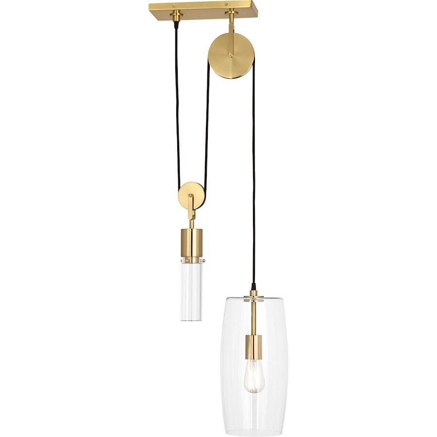 Robert Abbey Gravity 1 Light Pendant, Modern Brass - 419 - Image 1 of 1