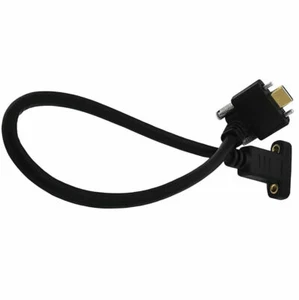 USB-C 3.1 Data Locking Screws Panel Mount Cable 10Gbps | Male to Female | 0.3m - Picture 1 of 7