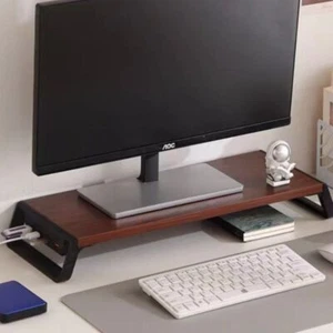 Desktop Organization Desktop Storage Rack USB Monitor Stand Connects Home - Photo 1/20