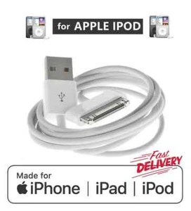 Apple iPod Classic 80GB 120GB 160GB Charger USB Data Cable Lead - 1M/2M - Picture 1 of 7