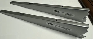 SET BESTEHEND AUS 2 Rubbermaid 11,5" zweigleisige Regalhalterung FG4C0502SNCKL Satin Nickel - Bild 1 von 6