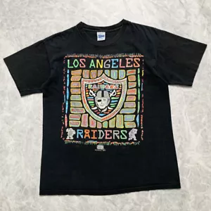 VTG 90s NFL Los Angeles RAIDERS SALEM SPORTSWEAR 1991 T-SHIRT SIZE L - Picture 1 of 5