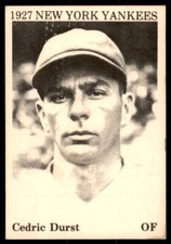 1975 TCMA 1927 New York Yankees #NNO Cedric Durst VG New York Yankees
