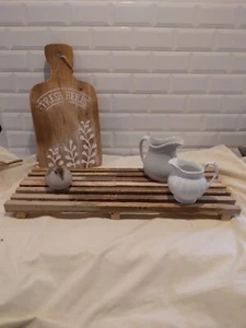 1800's old wood refurbished into riser/display board/26" by 9 1/2, old paint - Picture 1 of 8