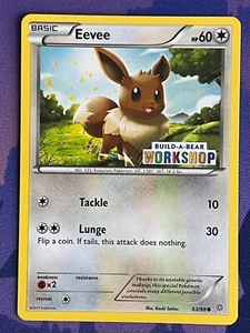 Costruisci un Orso Pokemon Card Workshop Eevee Promo Trading 63/98 timbrato! - Foto 1 di 2