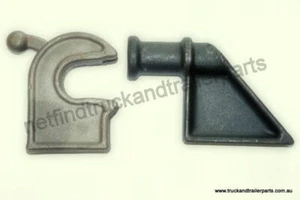 Truck Trailer Body Hardware Tailgate Latch & Hinge System Medium Kit 30mm - Picture 1 of 2