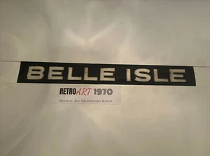 Leeds Vintage Ju8 1950s Bus Blind 28" Gift - Belle Isle - Picture 1 of 12