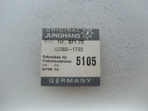 Schraube für Federhausbrücke Junghans 671.70, barrel bridge screw, part 5105 - Bild 1 von 2