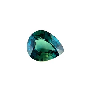 GIA CERTIFIED 1.30ct NATURAL Sapphire TEAL Green Blue Pear Cut UNTREATED Gem - Picture 1 of 5