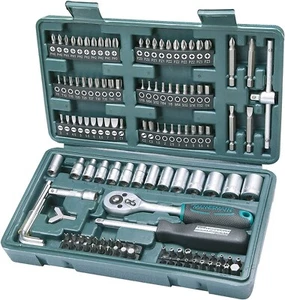 Mannesmann M29166 - Set chiavi a tubo, a cricchetto, In valigetta di plastica - Foto 1 di 9