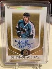 2020-21 SP SIGNATURE EDITION LEGENDS GOLD Stephane Matteau #233 Auto