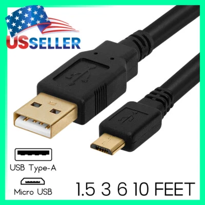Micro USB Cable Android Charger Cord Micro USB M to M Data Sync Charging Cable - Image 1 of 2