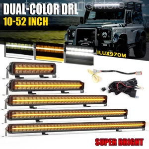 Osram Dual Row DRL LED Light Bar Spot Flood Work Driving Fog Lamp Offroad UTE4X4 - Picture 1 of 17