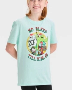 2023 Nightmare Before Christmas No Sleep Till Xmas T shirt XL 14 Kid Target Ex - Picture 1 of 4