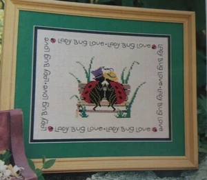 Lady Bug Love OOP Magazine Cross Stitch Pattern (F) - Picture 1 of 1
