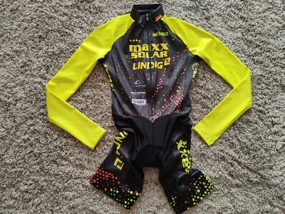 Maxx-Solar Lindig Team 2019 Women's LS Time Trial Skinsuit Size: 164/~S NEW - Image 1 of 4