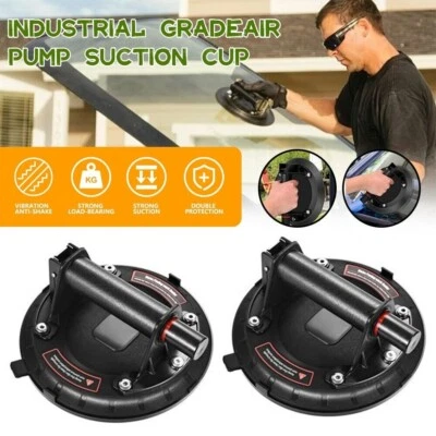 Elevador de vidrio con ventosa de vacío de 8"" 270 lb elevación de vidrio con mango ABS y guantes Foto 1 de 4