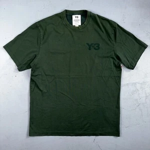 Y3 Size M Original Green Basic Graphic T Shirt Minimalistic Authentic - Picture 1 of 8