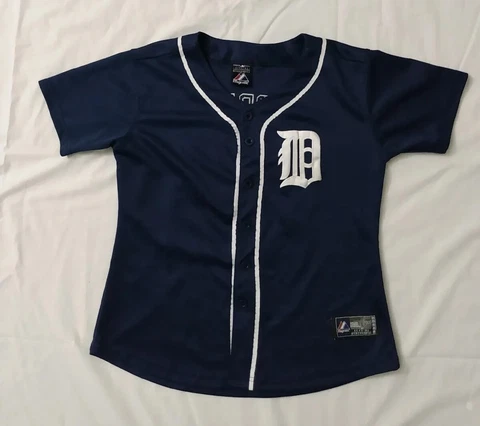 MAJESTIC  TIGER CABRERA BASEBALL JERSEY length 22 in pit to pit 18 No Tag MEDIUM Cover