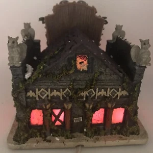 Hawthorne Village The Munsters Mockingbird Theater Light Up Halloween Decoration - Picture 1 of 13