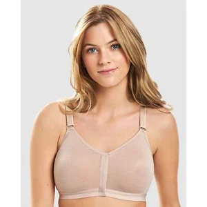 Royce Lingerie Silver Wirefree Press Stud Front Close Post Surgery Bra - Picture 1 of 9