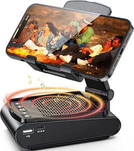 Bluetooth Lautsprecher mit Handyständer HD-Surround-Sound Bluetooth Box Verstell - Bild 1 von 8