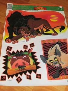 3 pc Lion King Presto Stick Window Decor Vintage Eureka - Picture 1 of 3