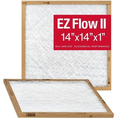 Flanders EZ-Flow II 14x14x1 Air Filters, MERV 1 - Furnace, HVAC, and AC... - Image 1 of 4
