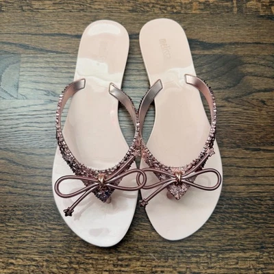 Melissa Harmonic Elements Flip Flop Sandals - Rose Gold (8) - Image 1 of 4