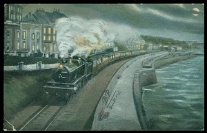 BRITISH POSTCARD THE PLYMOUTH EXPRESS TRAIN - Picture 1 of 1