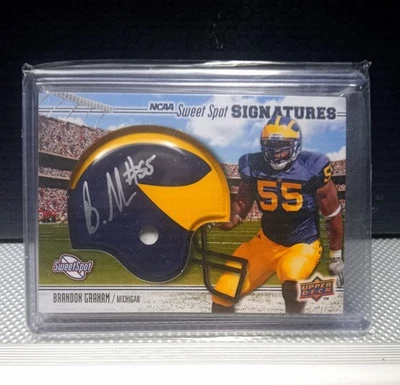 2010 Upper Deck Sweet Spot BRANDON GRAHAM Auto 196/250 Michigan Wolverines  - Image 1 of 3