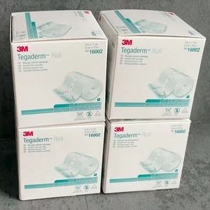 4-LOTTO NUOVO 3M 16004 Tegaderm Rotolo Pellicola Trasparente Rotolo 2” X 11 Iarde 10cm X 10m - Foto 1 di 5