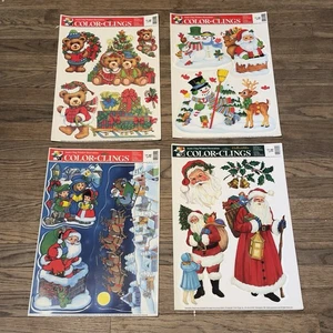 Vintage Farbe Klammern Weihnachten Fenster Klammern Feiertag Dekorationen Menge 8 Blatt - Bild 1 von 9