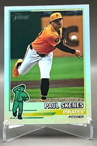 2025 Topps Heritage Paul Skenes 1976 Redefined Holofoil #76R-7 Pirates SP - Bild 1 von 3