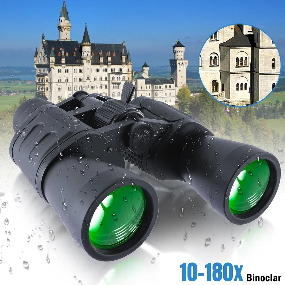 Binoculars 10-180 X 100 High Magnification HD Long Range Zoom Telescope+Case - Image 1 of 4