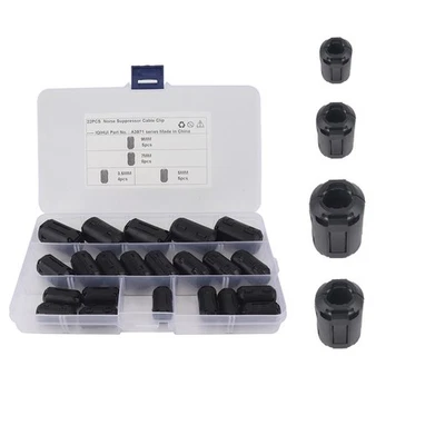 Keep Your Data Transmission Smooth with Ferrite Core Choke Rings – Set of 22 - Image 1 of 4