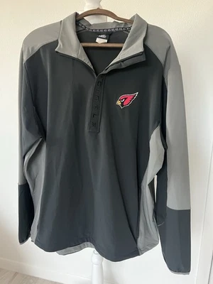 Arizona Cardinals Hombre 2XL NFL Equipo Ropa 1/4 Cremallera Cortavientos con Bolsillos Foto 1 de 4