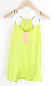MAISON SCOTCH Damen Top XL limettengrün leichte Träger V-Ausschnitt Sommer * - Bild 1 von 12