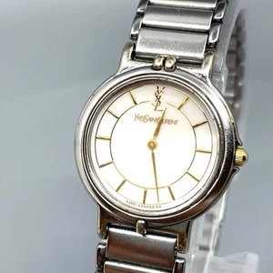 【Near Mint】 Yves Saint Laurent Ladies Watch Quartz FROM JAPAN - Picture 1 of 17