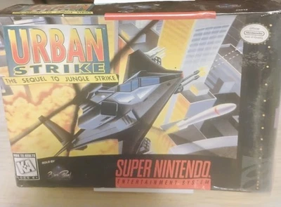Urban Strike (Super Nintendo SNES, 1994) CIB Complete With Reg Card - Image 1 of 4