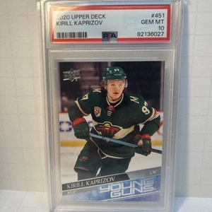 Upper Deck Young Guns Kirill Kaprizov 2020 novato PSA 10 gemas como nuevo #451 RC Wild - Imagen 1 de 2