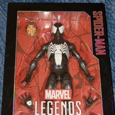 12" Black Suit Spider-Man • 2016 Marvel Legends Series 12" Action Figure MIB - Image 1 of 4