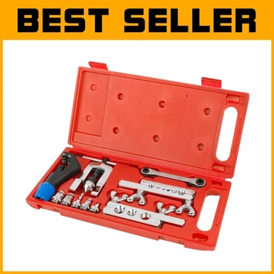 Durable Flaring Kit with Tubing Cutter for Precise Flaring - Easy Transport Case - Image 1 of 4