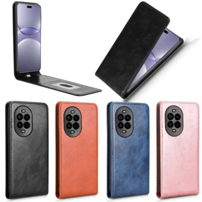 For Huawei Nova 13 Pro, Luxury Vertical Up-Down Leather Wallet Stand Case Cover - Image 1 of 4