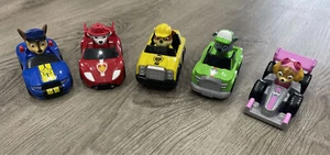 Paw Patrol Rescue Racers Pack Lot Of 5 Cars Roadster Rubble Rocky Chase Toy HTF - Picture 1 of 15